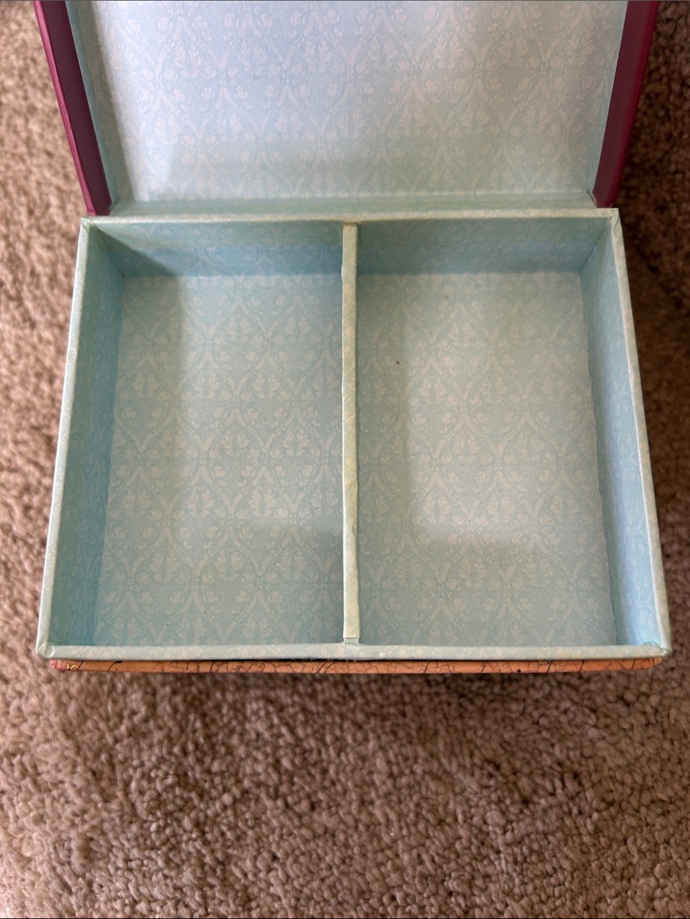 Punch Studio Paris Floral musical Jewelry Box in Pink and Gold image 2